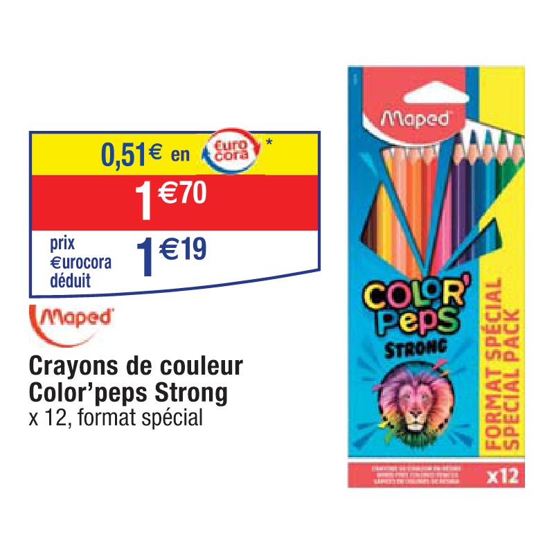 Crayons de couleur Color’peps Strong