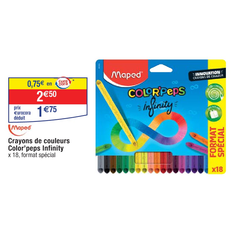 Crayons de couleurs Color’peps Infinity