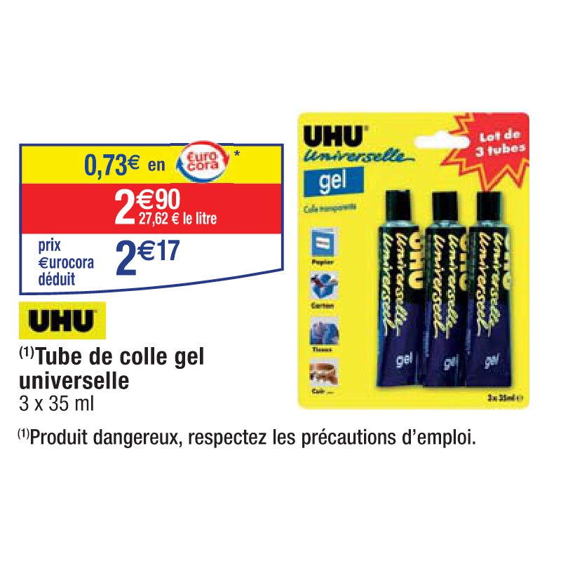 Tube de colle gel universelle