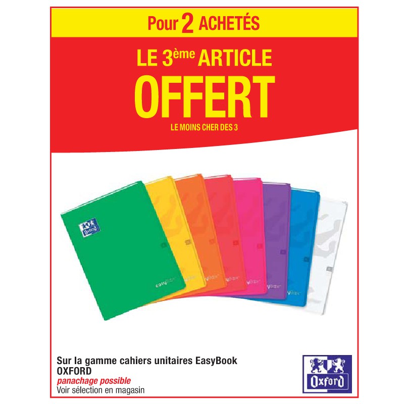 Gamme cahiers unitaires EasyBook OXFORD