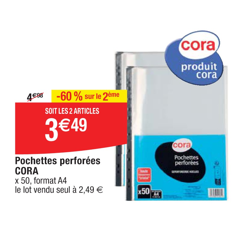 Pochettes perforées CORA