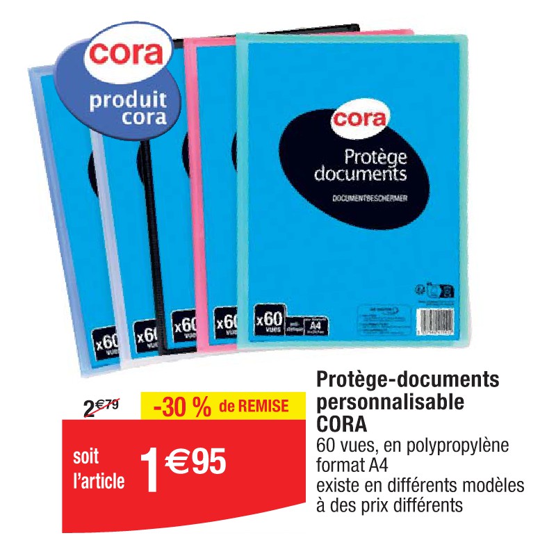 Protège-documents personnalisable CORA