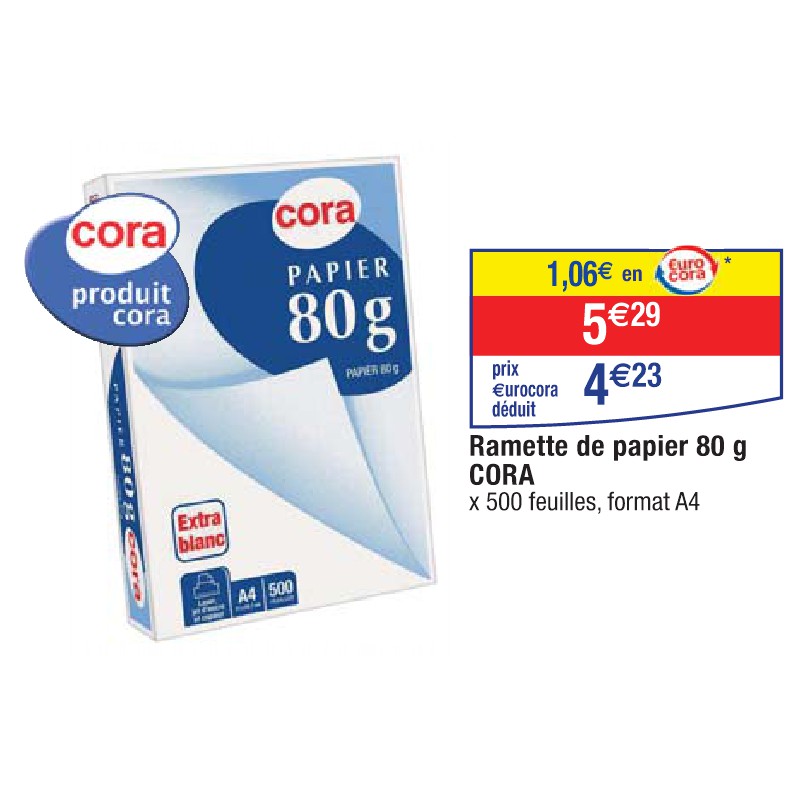 Ramette de papier 80 g CORA