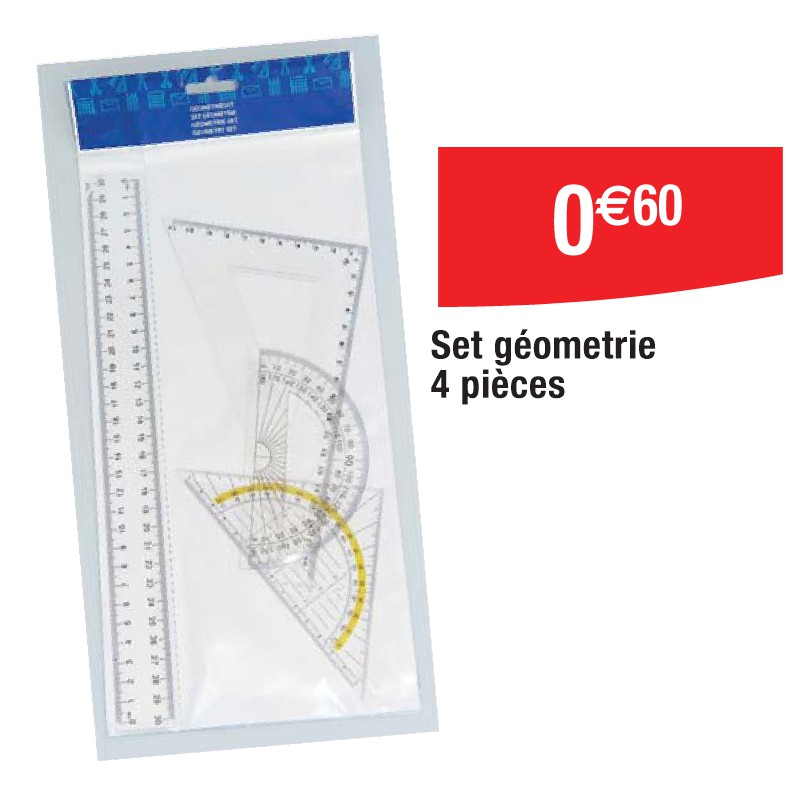 Set géometrie 4 pièces