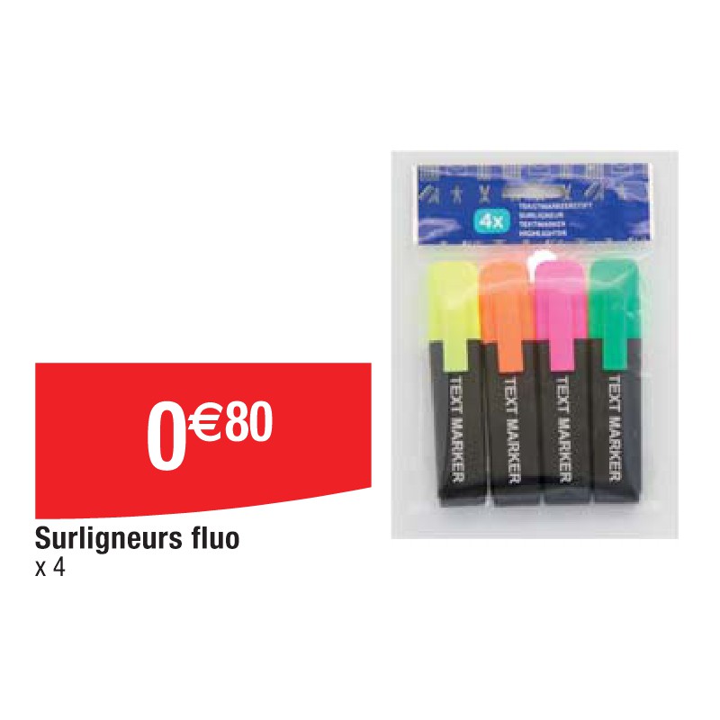 Surligneurs fluo