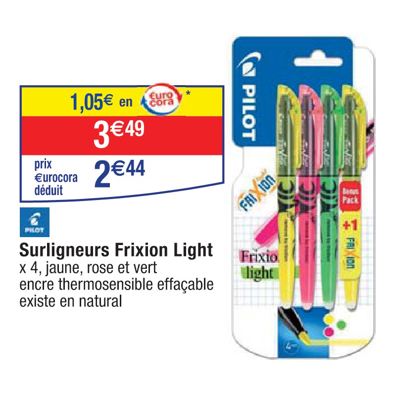 Surligneurs Frixion Light