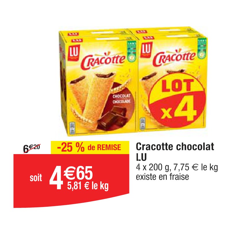 Cracotte chocolat LU