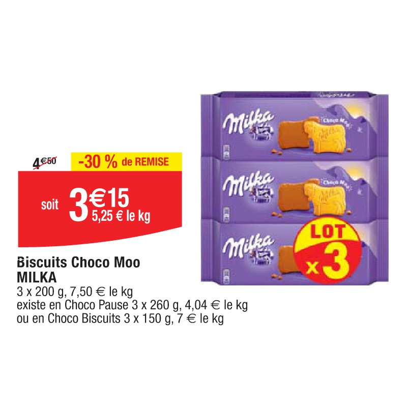 Biscuits Choco Moo MILKA