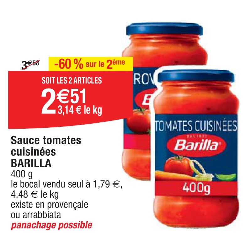 Sauce tomates cuisinées BARILLA