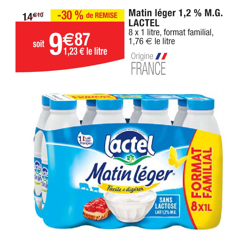 Matin léger 1,2 % M.G. LACTEL