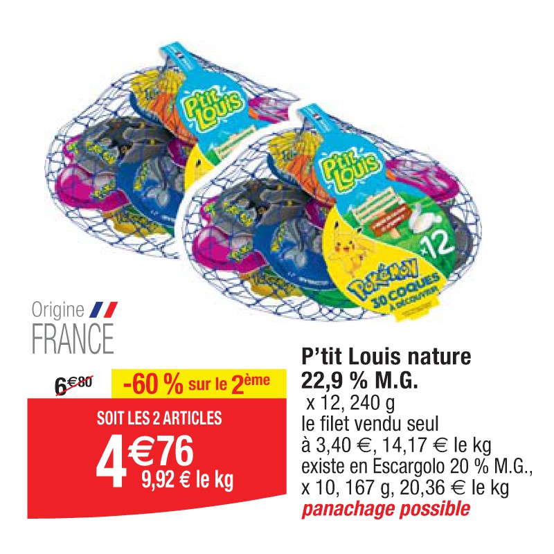 P’tit Louis nature 22,9 % M.G.