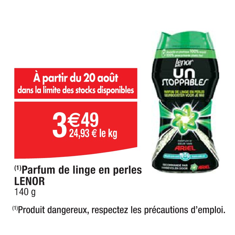 Parfum de linge en perles LENOR