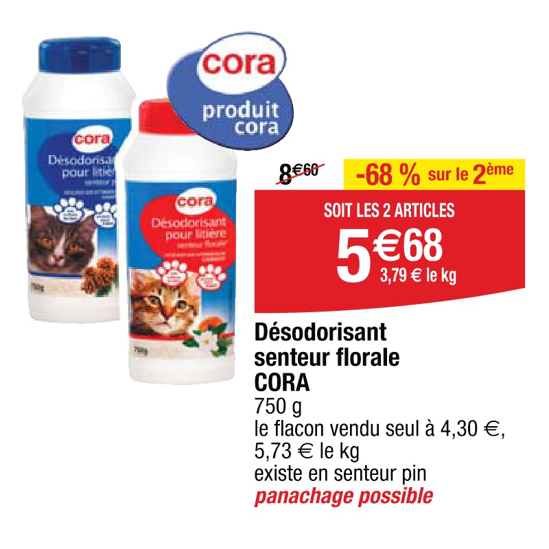 Désodorisant senteur florale CORA