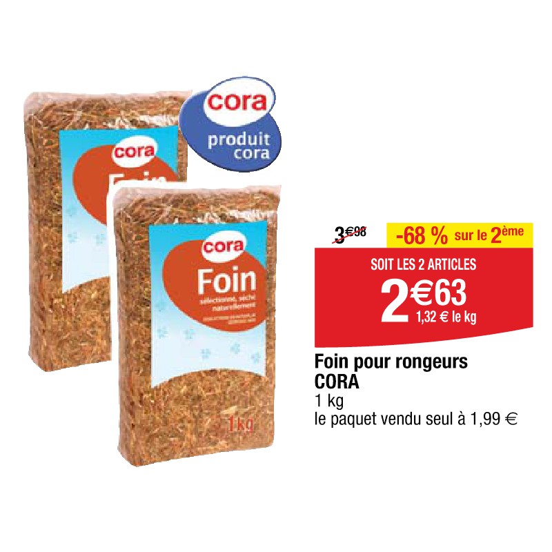 Foin pour rongeurs CORA