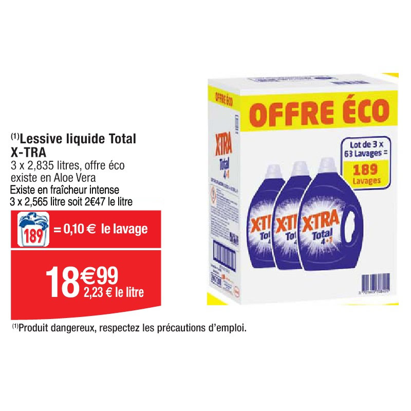 Lessive liquide Total X-TRA