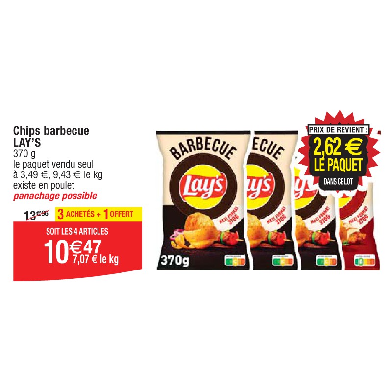 Chips barbecue LAY’S