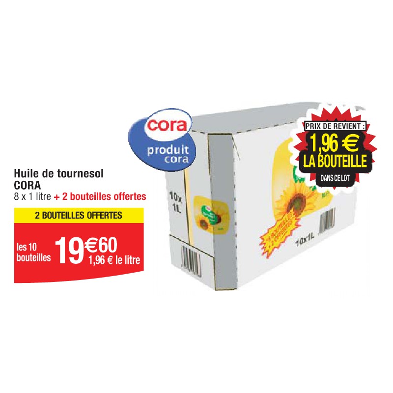 Huile de tournesol CORA