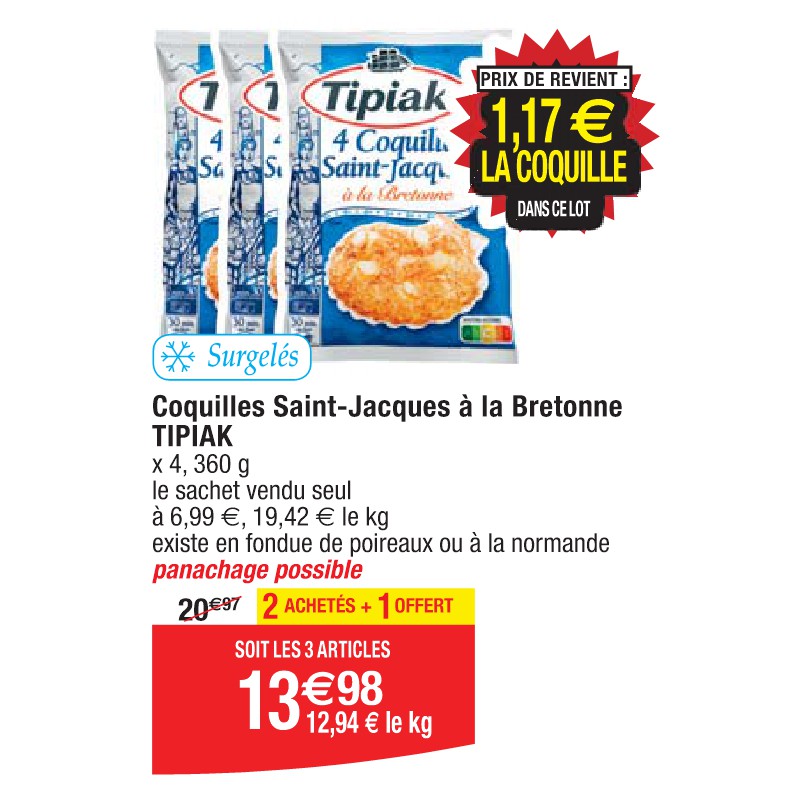 Coquilles Saint-Jacques à la Bretonne TIPIAK