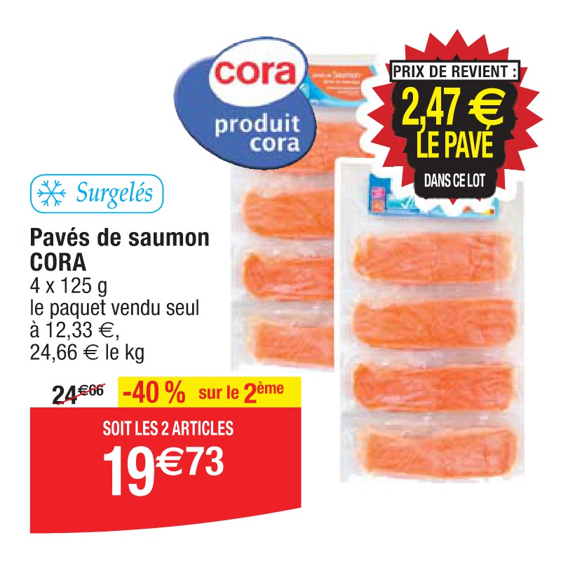 Pavés de saumon CORA