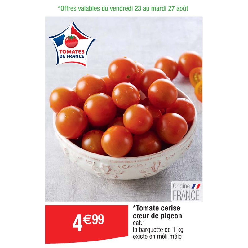 Tomate cerise cœur de pigeon