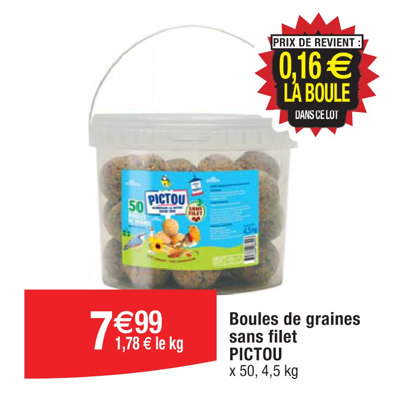 Boules de graines sans filet PICTOU