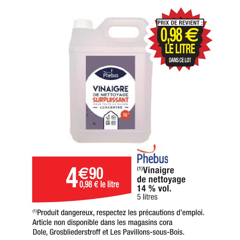 Vinaigre de nettoyage 14 % vol.