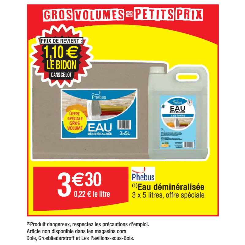 Eau déminéralisée