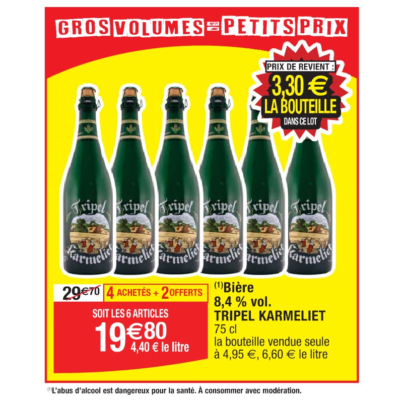 Bière 8,4 % vol. TRIPEL KARMELIET