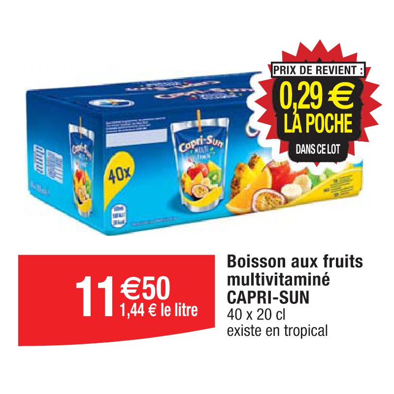 Boisson aux fruits multivitaminé CAPRI-SUN