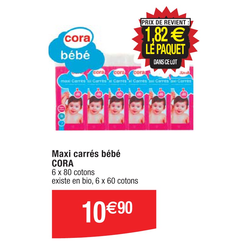 Maxi carrés bébé CORA