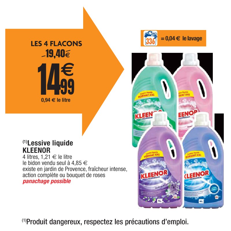 Lessive liquide KLEENOR