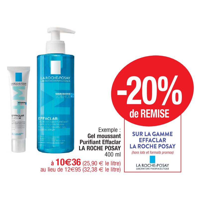 Gel moussant Purifiant Effaclar LA ROCHE POSAY