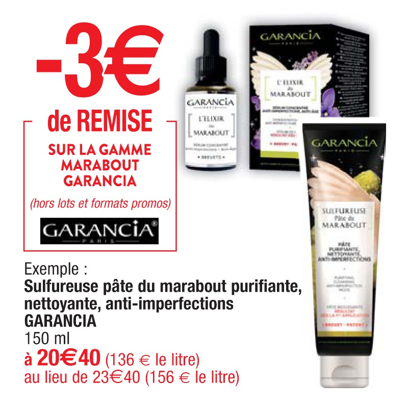 Sulfureuse pâte du marabout purifiante, nettoyante, anti-imperfections GARANCIA