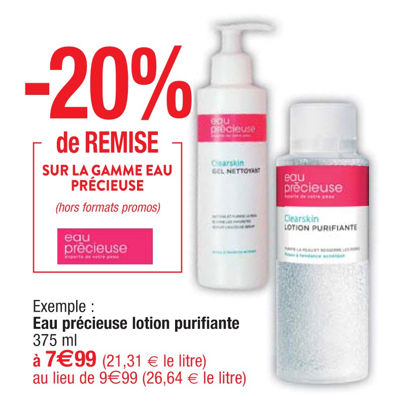 Eau précieuse lotion purifiante