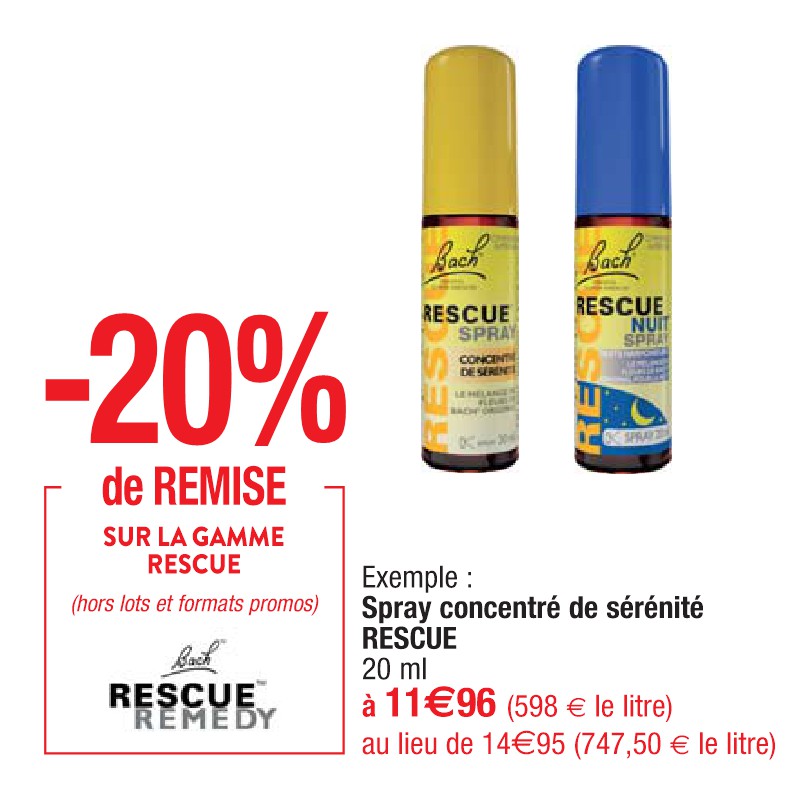 Spray concentré de sérénité RESCUE