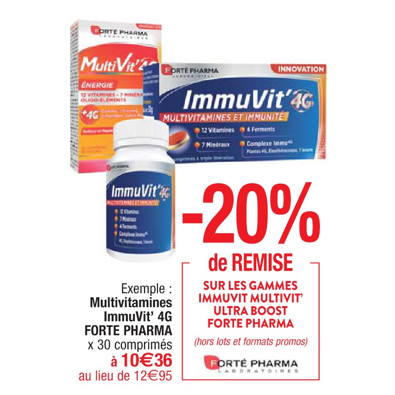 Multivitamines ImmuVit’ 4G FORTE PHARMA