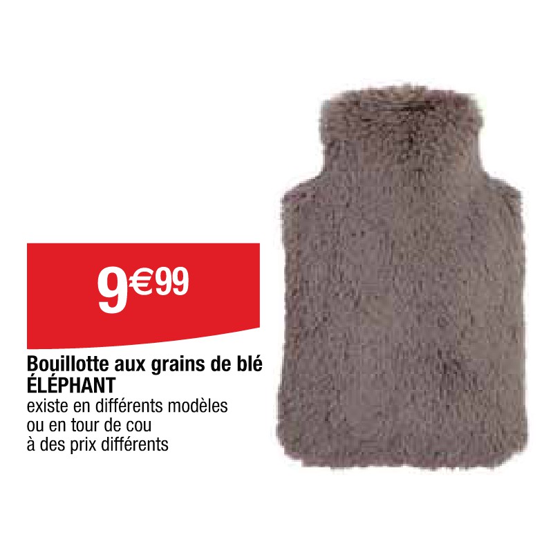 Bouillotte aux grains de blé ÉLÉPHANT