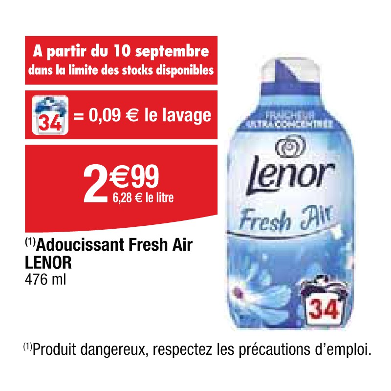 Adoucissant Fresh Air LENOR