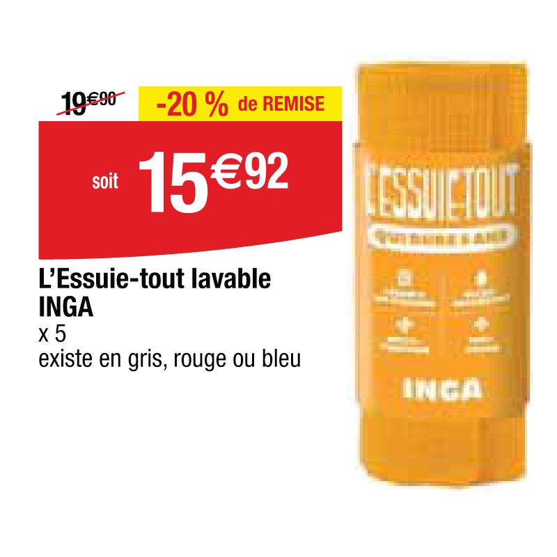 L’Essuie-tout lavable INGA