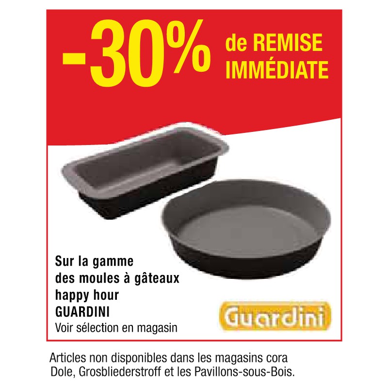 Gamme des moules à gâteaux happy hour GUARDINI