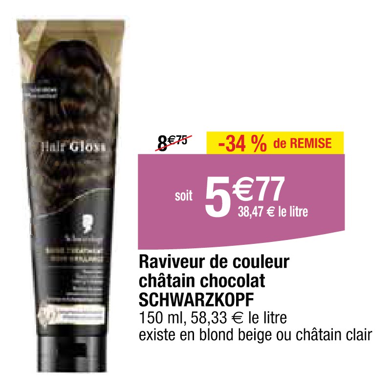 Raviveur de couleur châtain chocolat SCHWARZKOPF