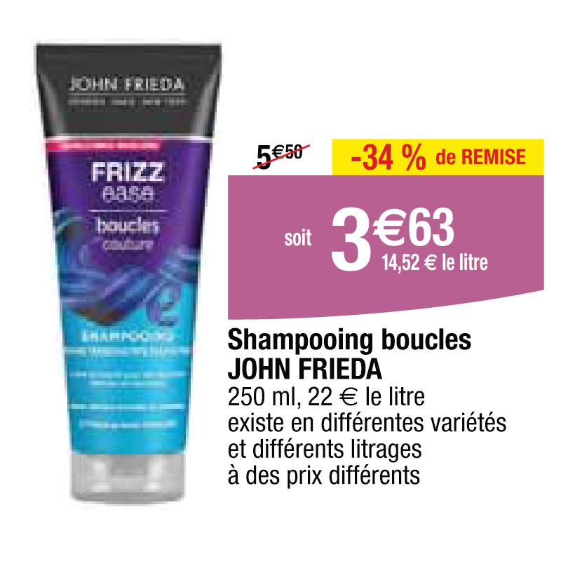 Shampooing boucles JOHN FRIEDA