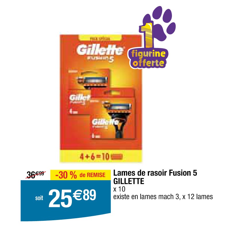 Lames de rasoir Fusion 5 GILLETTE