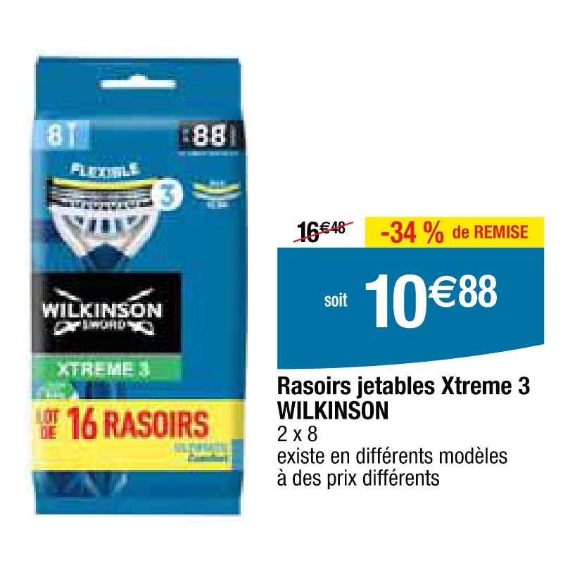 Rasoirs jetables Xtreme 3 WILKINSON