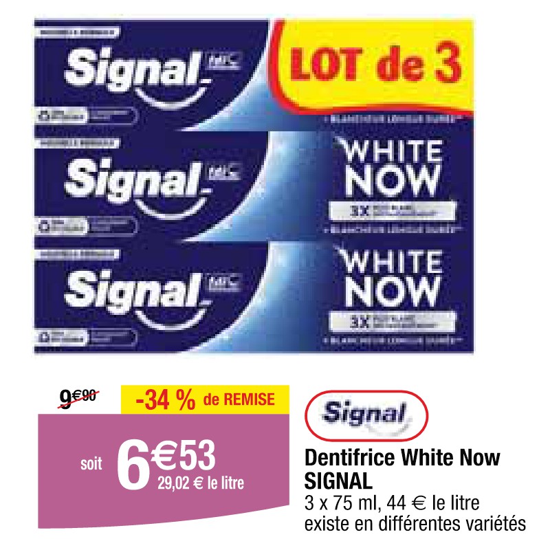 Dentifrice White Now SIGNAL