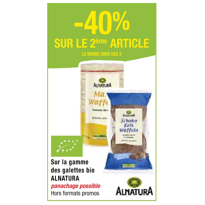 Gamme des galettes bio ALNATURA