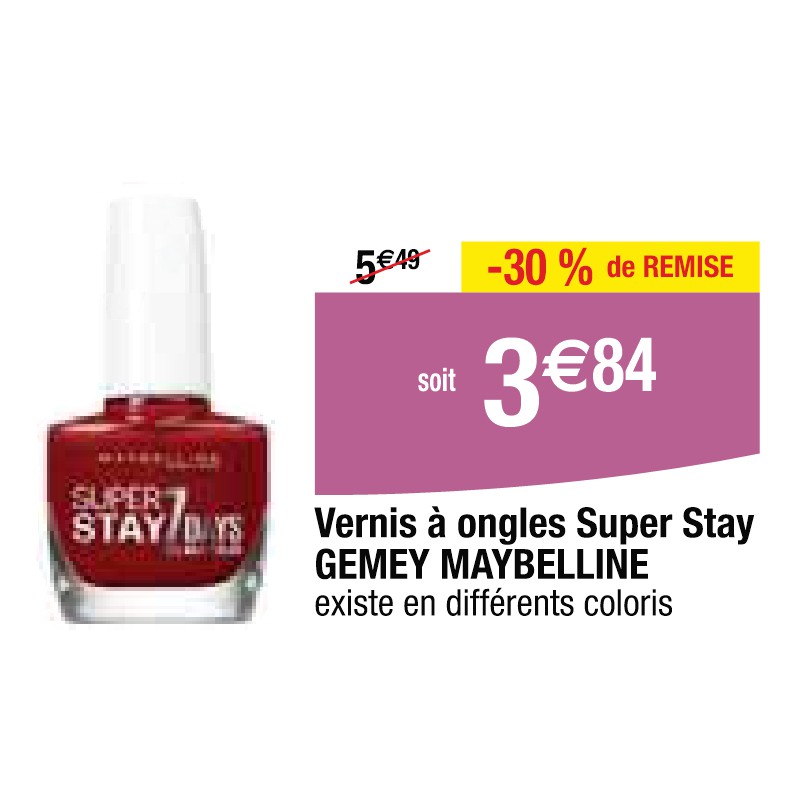 Vernis à ongles Super Stay GEMEY MAYBELLINE