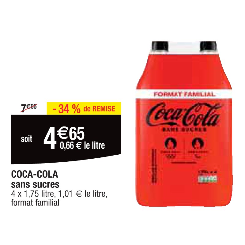 COCA-COLA sans sucres