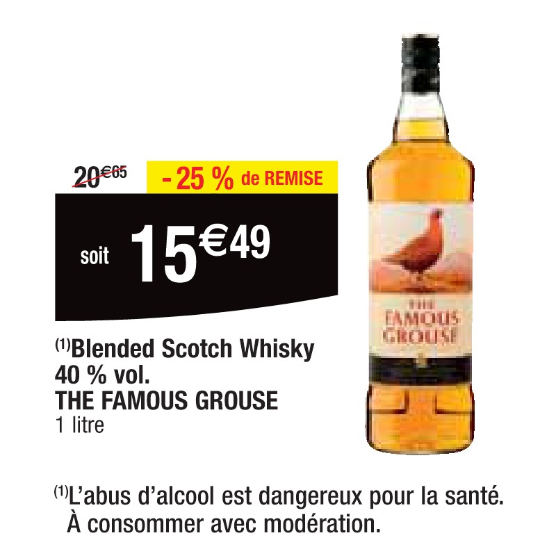 Blended Scotch Whisky 40 % vol. THE FAMOUS GROUSE