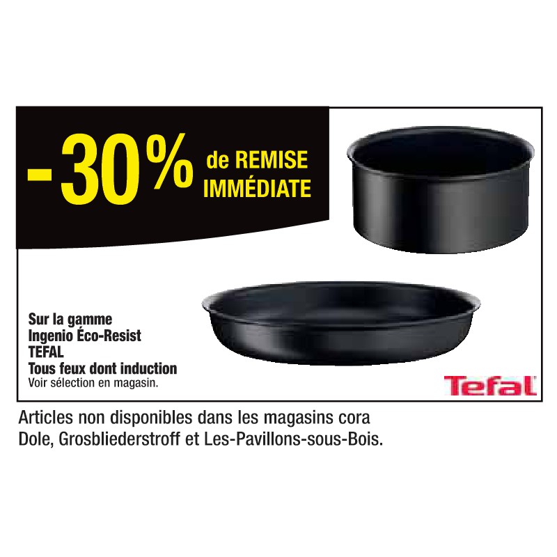 Gamme Ingenio Éco-Resist TEFAL Tous feux dont induction